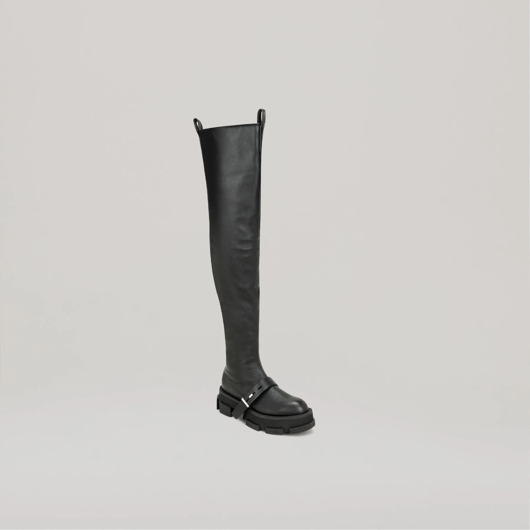 both x DION LEE-GAO PLATFORM THIGH HIGH BOOTS-BLACK