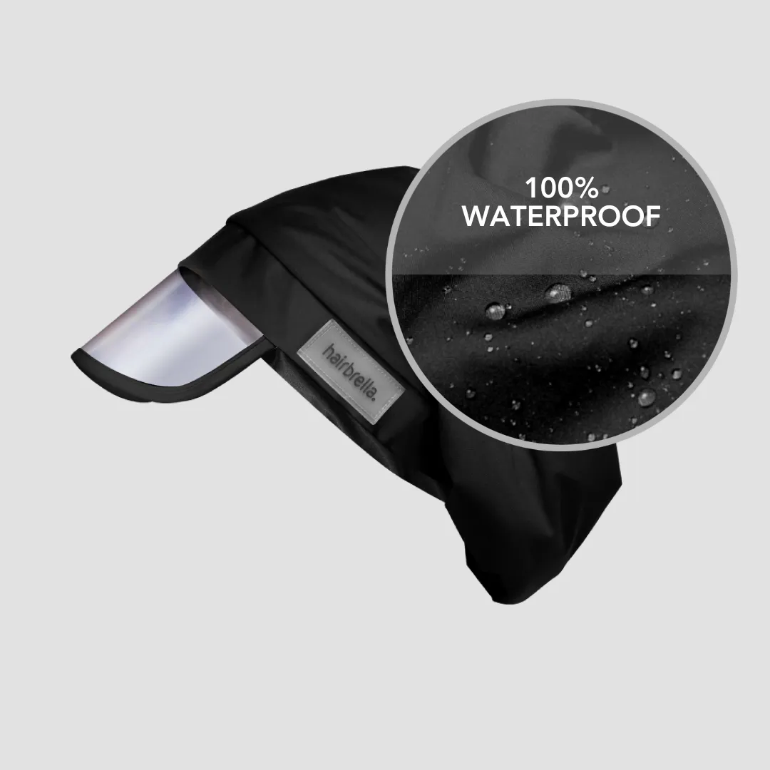 Hairbrella Satin-Lined, Waterproof Rain Hat